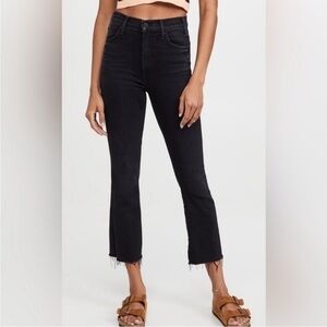 Mother Hustler Ankle Fray Flare Raw Distressed Hem Jeans | 25